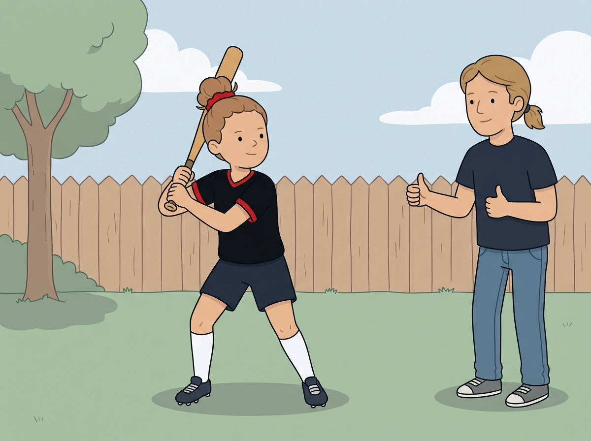 Illustration of Grip & Stance Check drill
